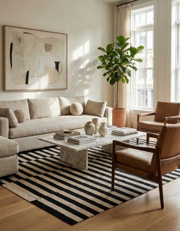 7' 11 x 9' 9 Hand Woven Kilim Modern Wool Rug