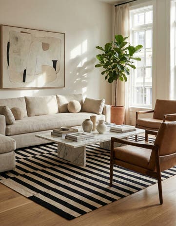 7' 11 x 9' 9 Hand Woven Kilim Modern Wool Rug
