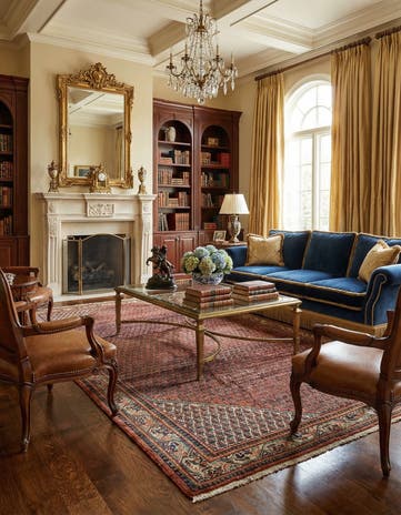 7' x 10' 7 Sarouk Mir Wool Rug