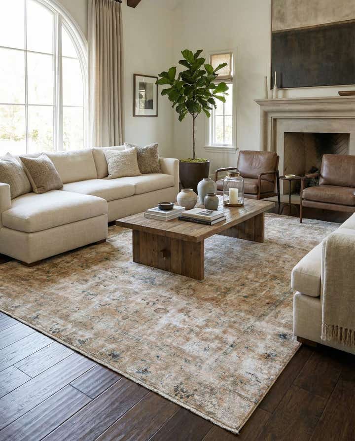 9' x 11' 6 Hand Knotted Ultra Vintage Persian Wool Rug