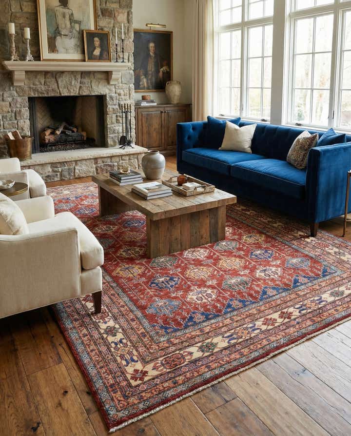 6' 6 x 10' 2 Hand Knotted Kazak Oriental Rug