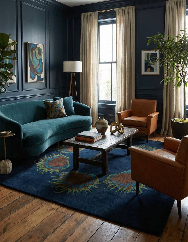 Detail image of 7' 7 x 7' 7 Luna Square Rug