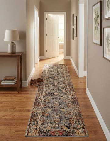 Blue Saturn Runner Rug