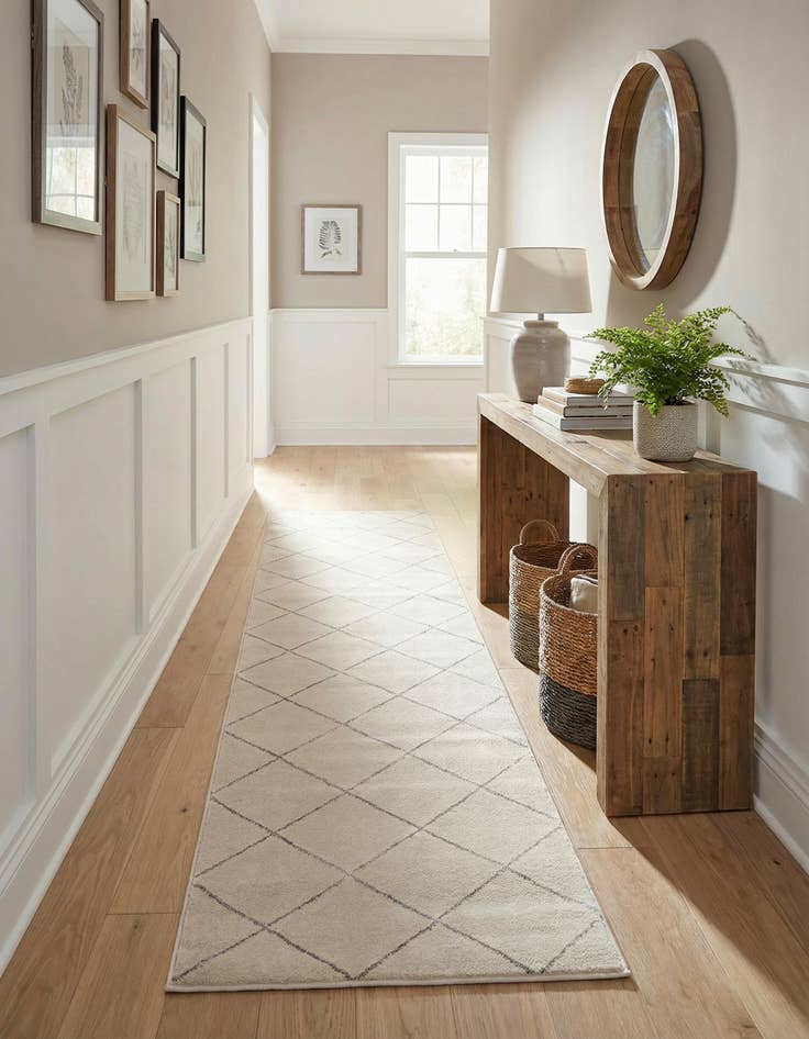 Detail image of 2' 7 x 12' Vogue Geo Runner Rug