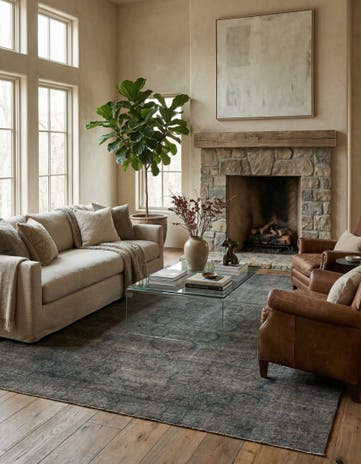 9' 7 x 12' 2 Hand Knotted Ultra Vintage Persian Wool Rug