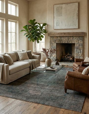 9' 7 x 12' 2 Hand Knotted Ultra Vintage Persian Wool Rug