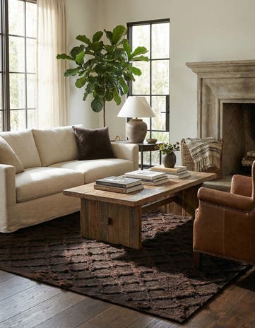 5' 8 x 6' 9 Hand Knotted Darya Wool Square Rug