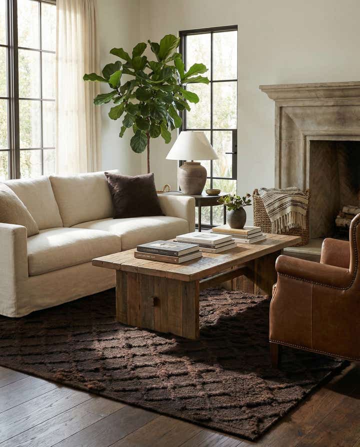 5' 8 x 6' 9 Hand Knotted Darya Wool Square Rug