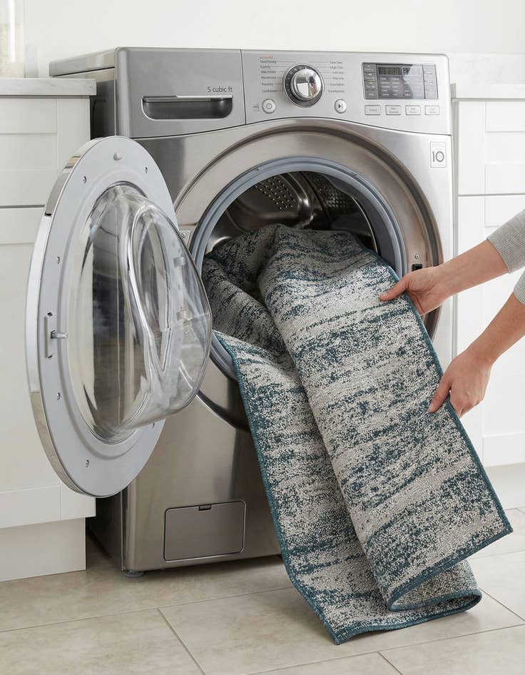 Detail image of 2' 7 x 14'  Washable Modern Indoor / Outdoor Runner Rug