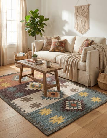 4' 1 x 6' 1 Hand Woven Kala Handwoven Jute Rug