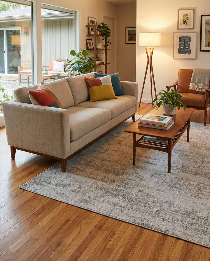 7' x 10' Easy-Clean Modern Indoor / Outdoor Rug