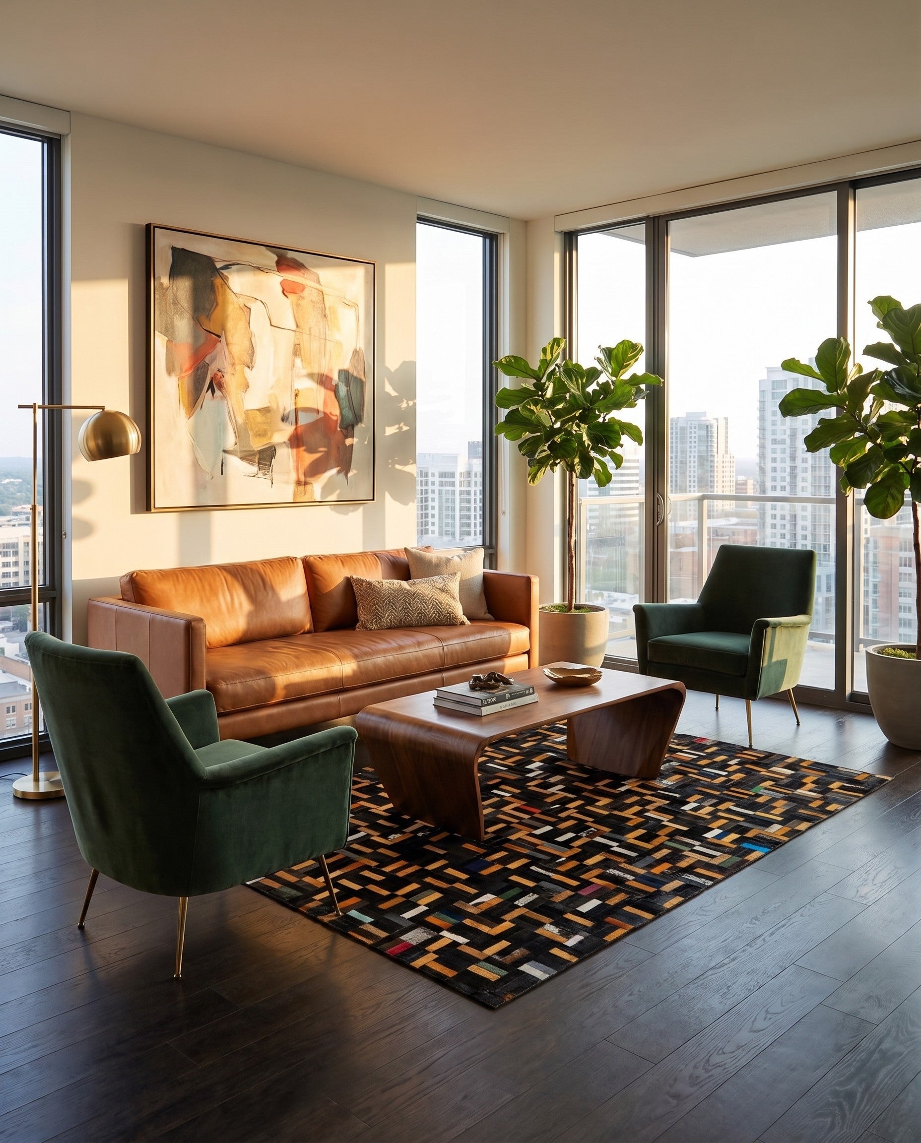 5' x 8' Cowhide - Patchwork Rug