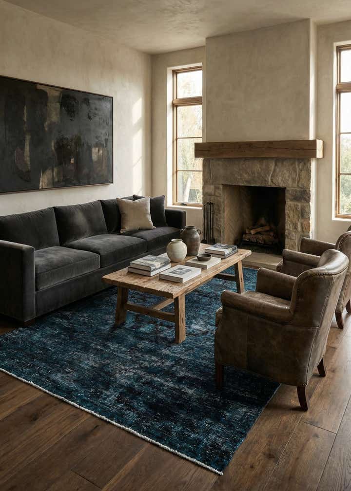 5' 6 x 8' 10 Hand Knotted Ultra Vintage Persian Wool Rug