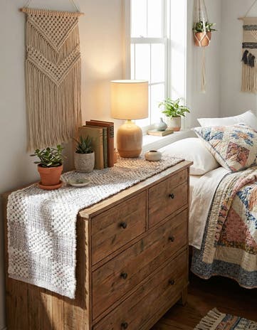Ivory Hand Woven Chindi Cotton Table Runner Rug
