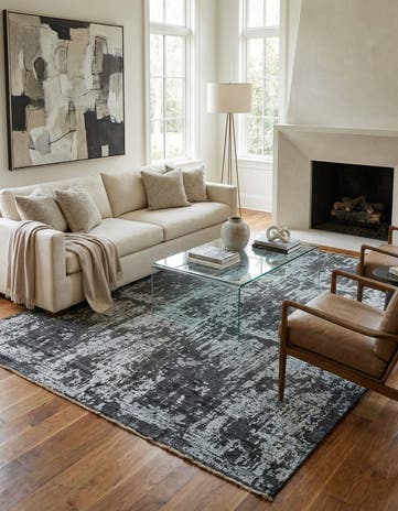 6' 4 x 8' 10 Hand Knotted Ultra Vintage Persian Wool Rug