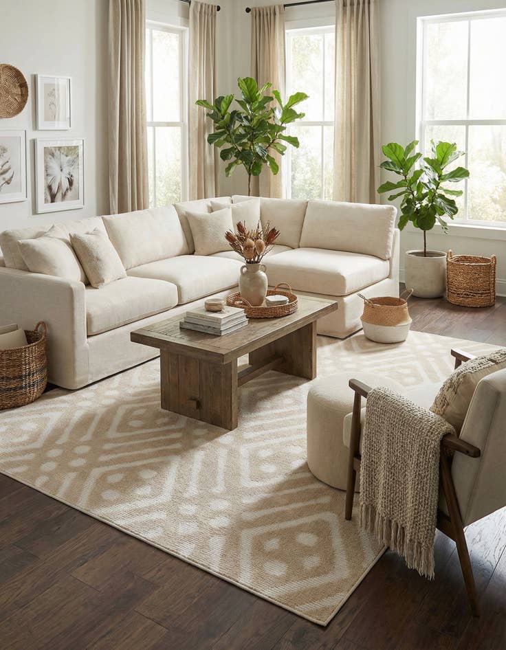 Detail image of 9' x 12' 2  Washable Sabrina Soto Ella Indoor / Outdoor Rug