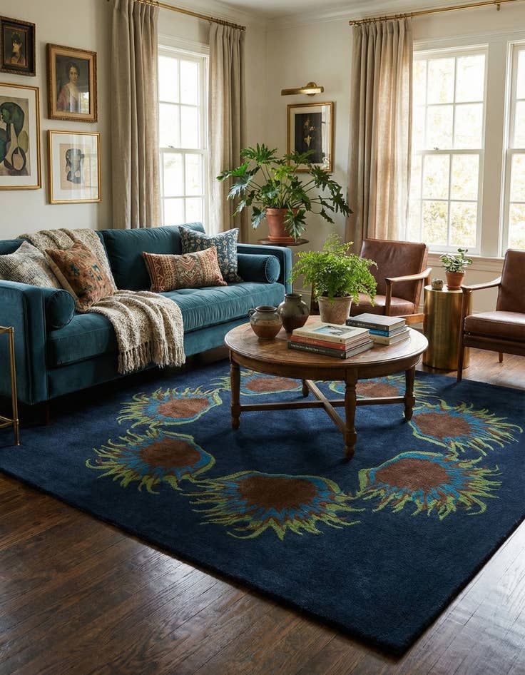 Detail image of 7' 4 x 7' 6 Luna Square Rug