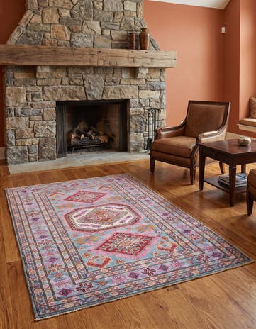 4' x 6' Hand Knotted Kazak Rug