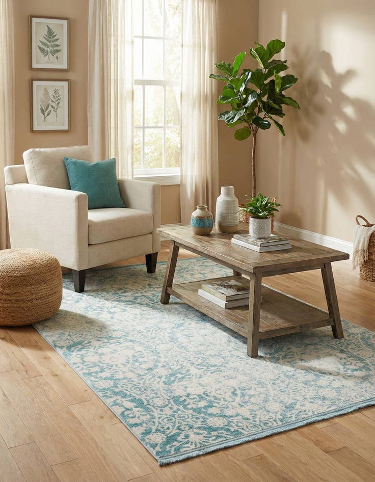 Detail image of 4' x 6' New Vintage Rug