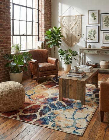 Brick Red Gossamer Rug