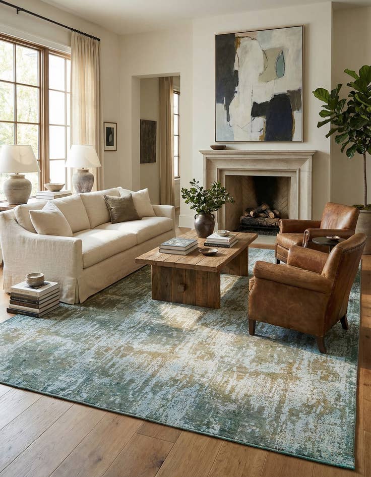 Detail image of 9' 7 x 12' 4 Hand Knotted Ultra Vintage Persian Wool Rug