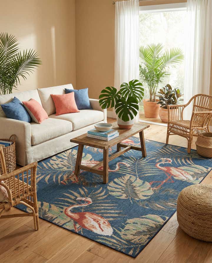 7' 10 x 10' Easy-Clean Baja Indoor / Outdoor Rug