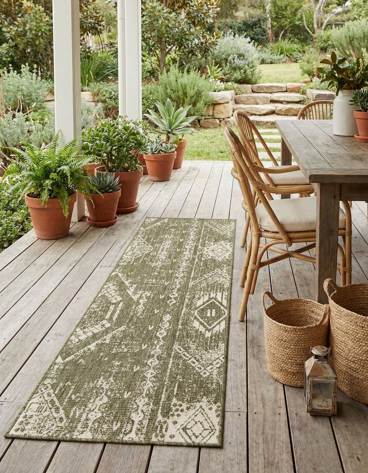 2' x 8' Easy-Clean Bohemian Indoor / Outdo...