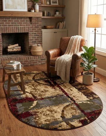 4' x 6' Cafe Oval Rug