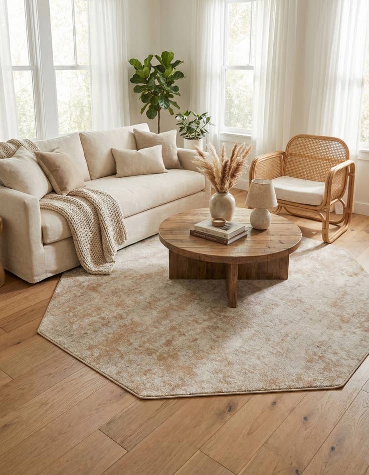 Detail image of  7' x 7' Aurora Octagon Rug