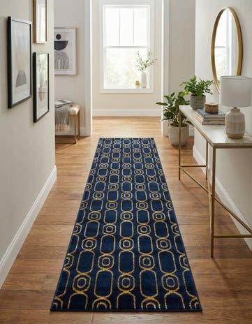 2' 7 x 12' Vogue Geo Runner Rug