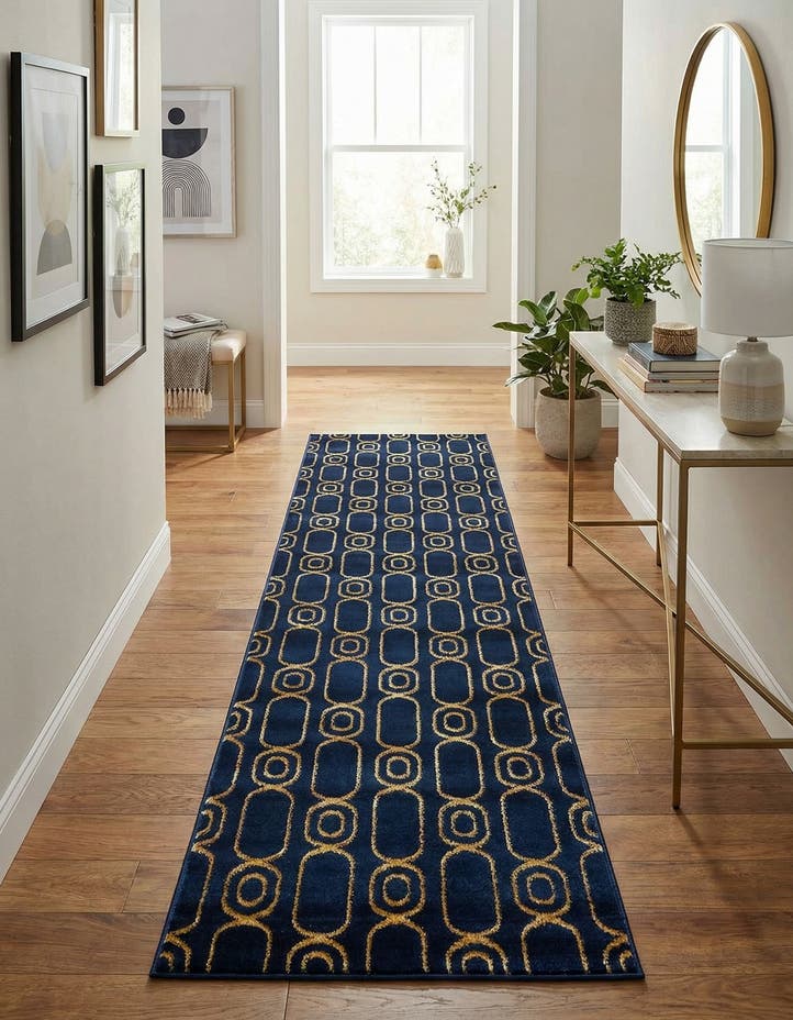 2' 7 x 12' Vogue Geo Runner Rug