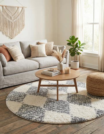5' 3 x 5' 3 Serenity Shag Round Rug