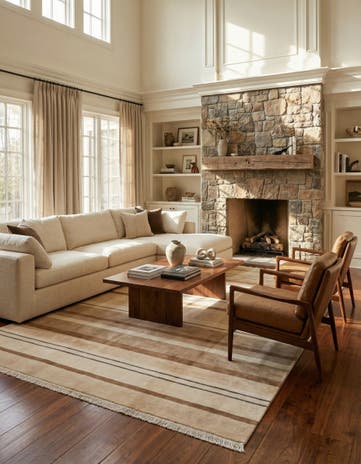 6' 7 x 9' 8 Hand Knotted Darya Wool Rug