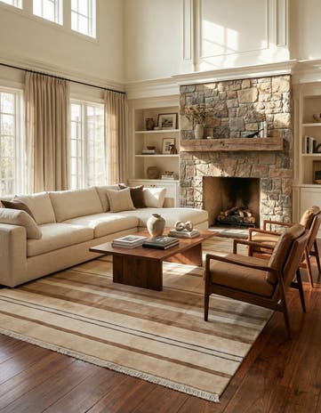 6' 7 x 9' 8 Hand Knotted Darya Wool Rug