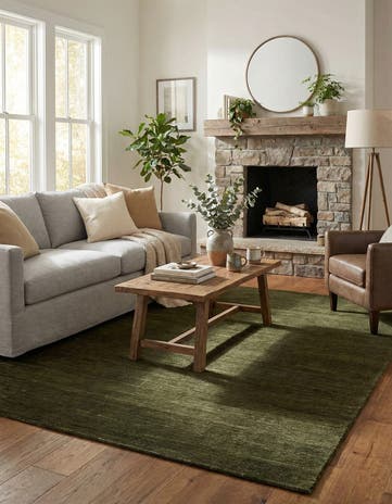 Green Finsbury Square Rug