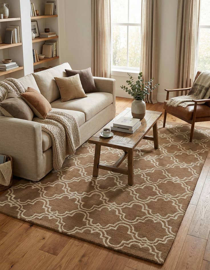 Detail image of 5' x 8' Luna Wool Rug