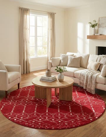 7' 10 x 7' 10 Paxon Trellis Round Rug