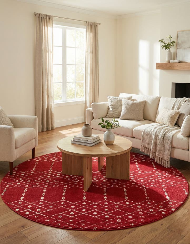 7' 10 x 7' 10 Paxon Trellis Round Rug