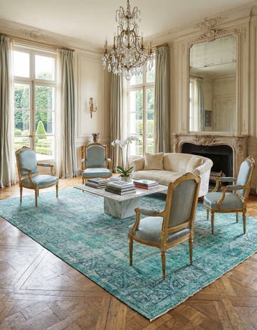 9' 9 x 13' 3 Vintage Royal Wool Rug