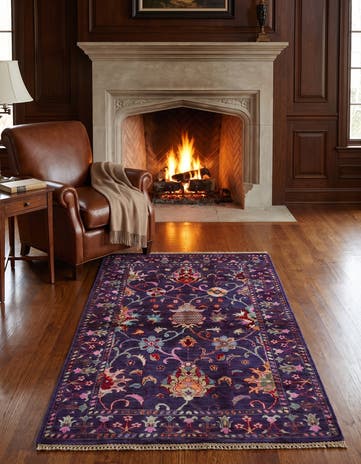 3' 4 x 4' 11 Hand Knotted Ariana Ziegler Rug