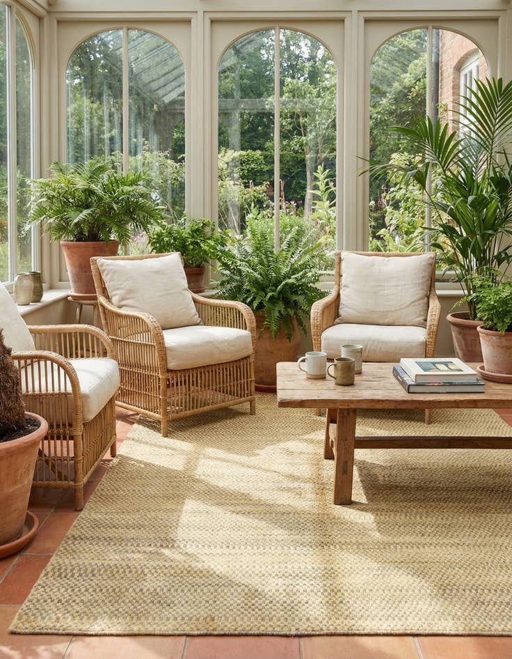 Detail image of 4' 10 x 6' 8  Hand Knotted Kashkuli Gabbeh Wool Rug