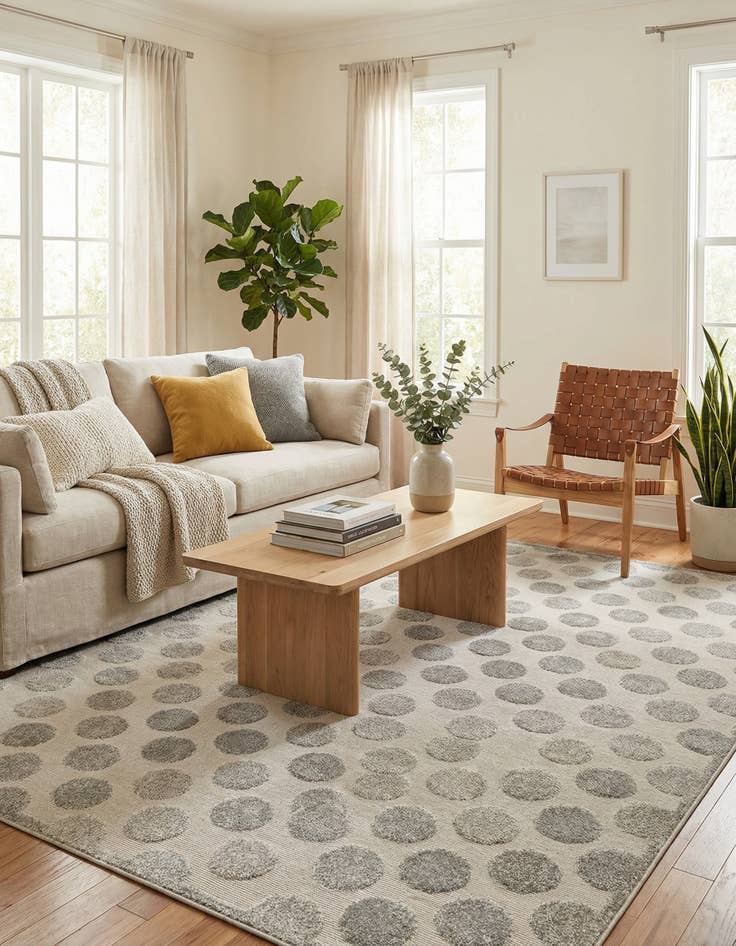 Detail image of 6' x 9'  Washable Sabrina Soto Indoor / Outdoor Rug