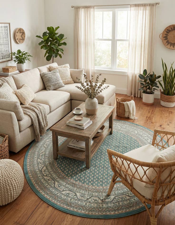 Detail image of  7' 10 x 7' 10 SoHo Round Rug