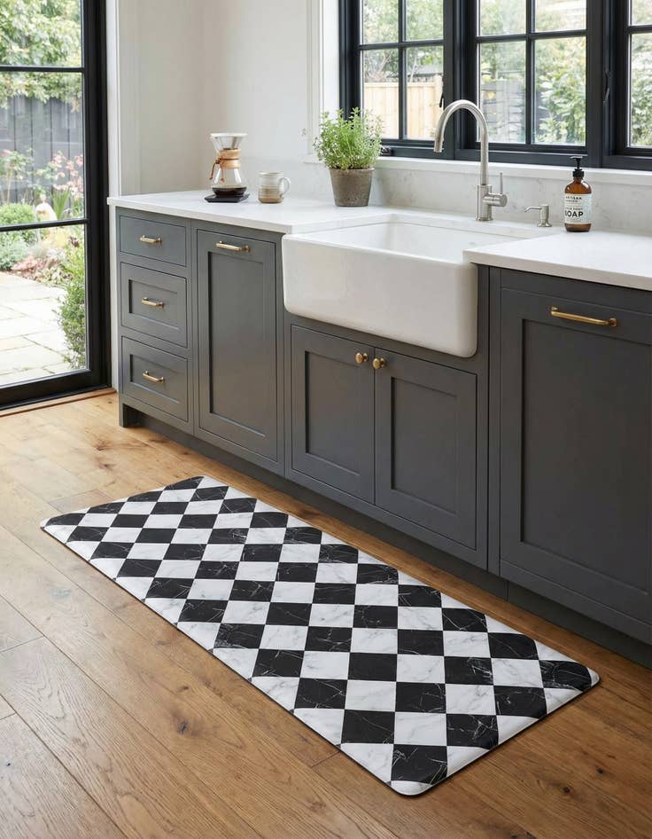 Detail image of 2' x 5' Checkered Anti-Fatigue Comfort Mat