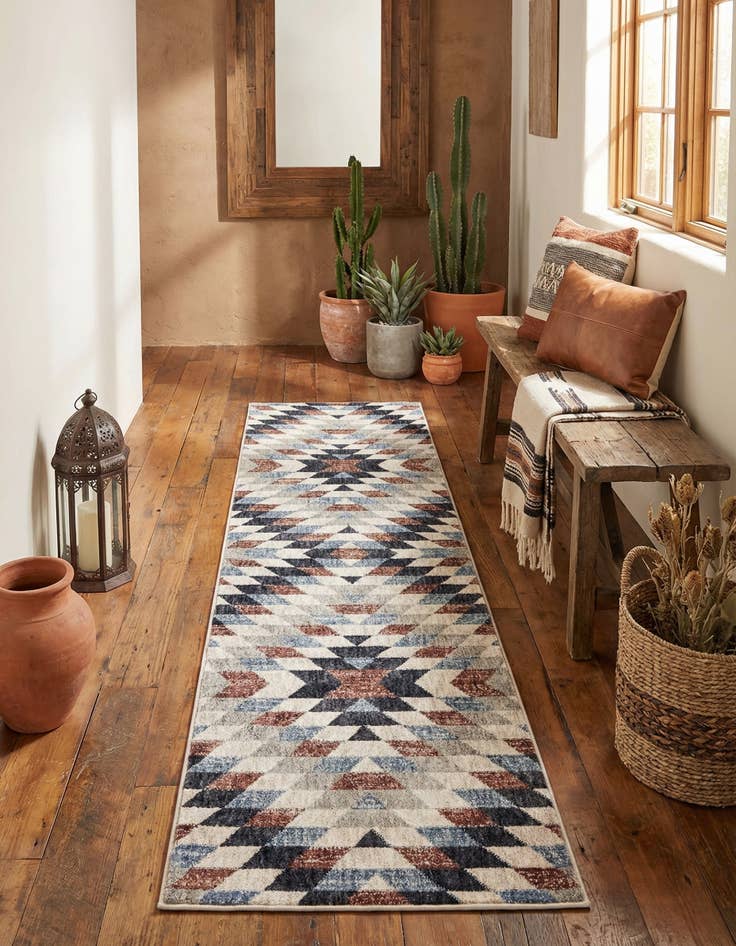 Detail image of  2' x 8' Eco Southwestern Runner Rug
