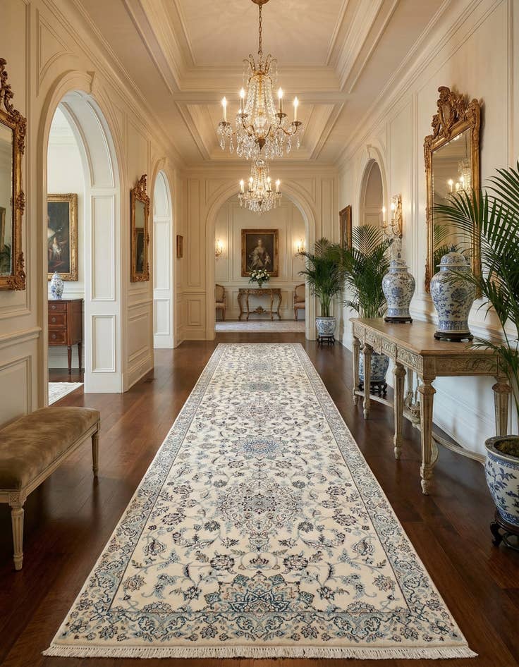 Detail image of 3' 1 x 19' 5 Nain Runner Rug