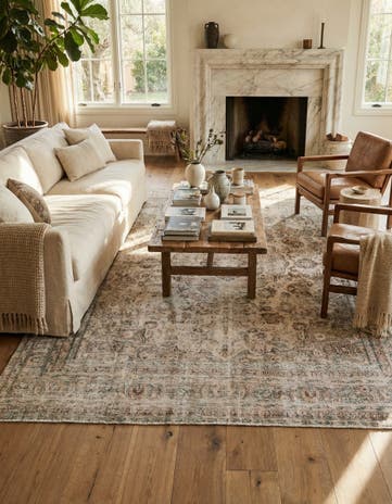 7' 3 x 10' 10 Hand Knotted Ultra Vintage Persian Wool Rug