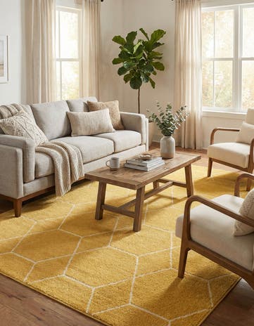 7' x 10' Lattice Frieze Rug
