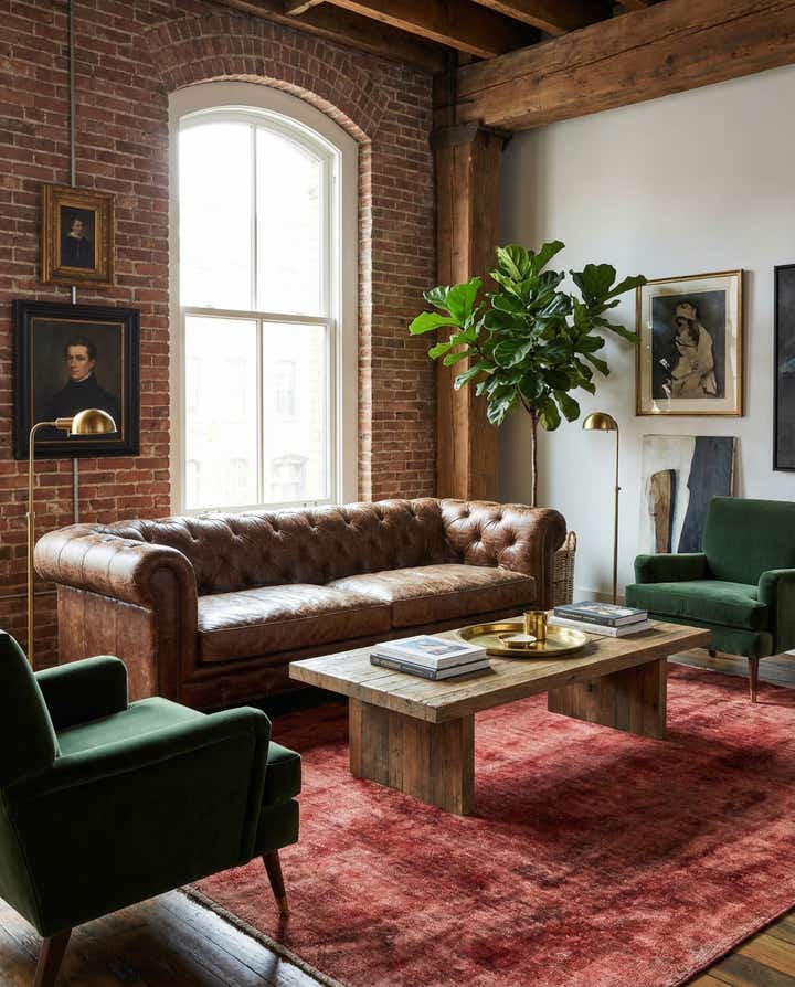 5' 5 x 8' 2 Hand Knotted Ultra Vintage Persian Wool Rug