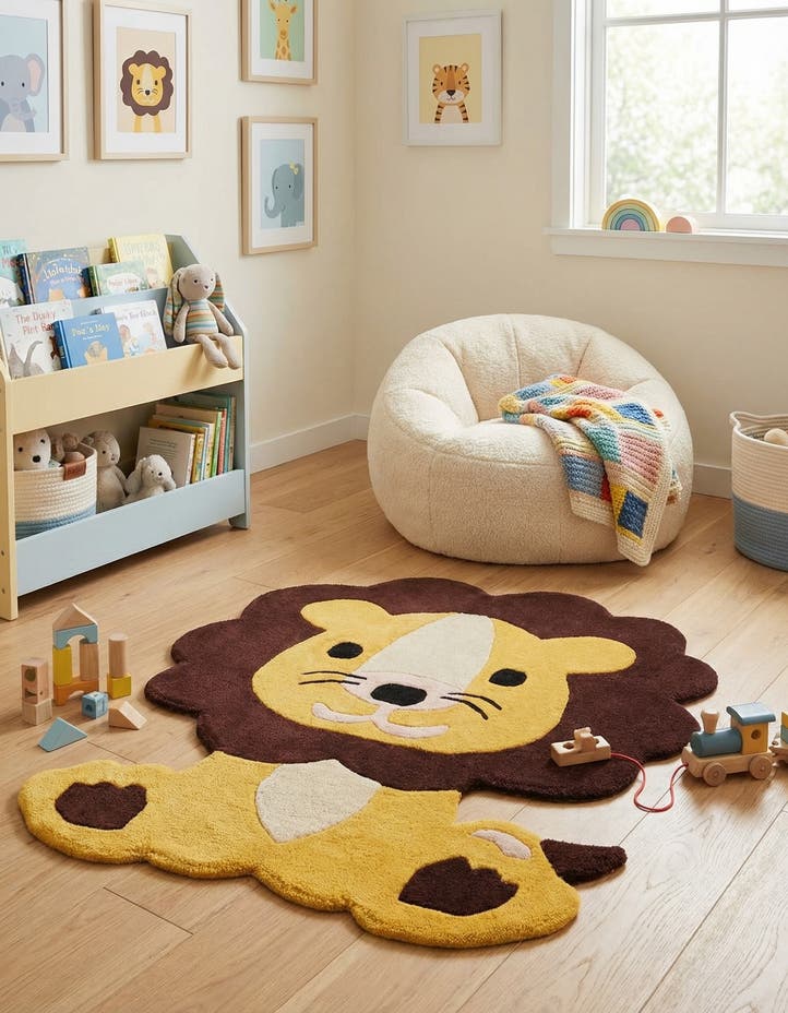 3' 6 x 4' 1 Playtime Kids Wool Free...